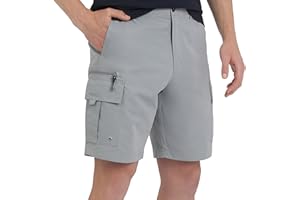 Quiksilver Men's Regular Fit Fixed Waist Water Friendly Active Hybrid Cargo Shorts (32-42