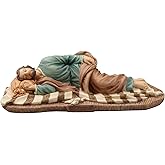Veronese Design 8 1/4 Inch Sleeping Saint Joseph Polyresin Hand Painted Statue Religious Home Decor Gift Collectible