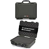 NANUK 910 Hard Case with Customizable Cubed Foam, IP67 Waterproof, Dustproof and Impact Resistant, 14.3” x 11.1” x 4.7”, Rugged Construction for Ultimate Protection, Made in Canada - Olive