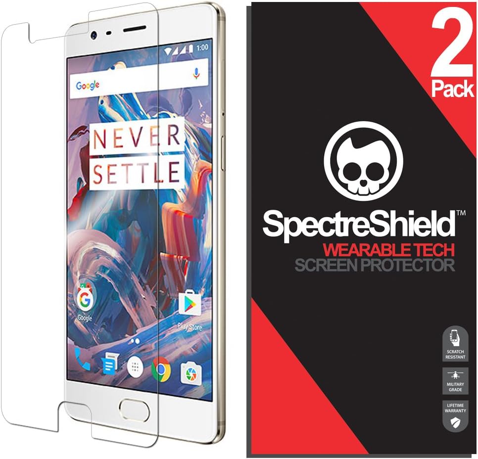 (2-Pack Screen Protector for OnePlus 3T (5.5" - in.) Screen Protector Case Friendly Accessories Flexible Full Coverage Clear TPU Film