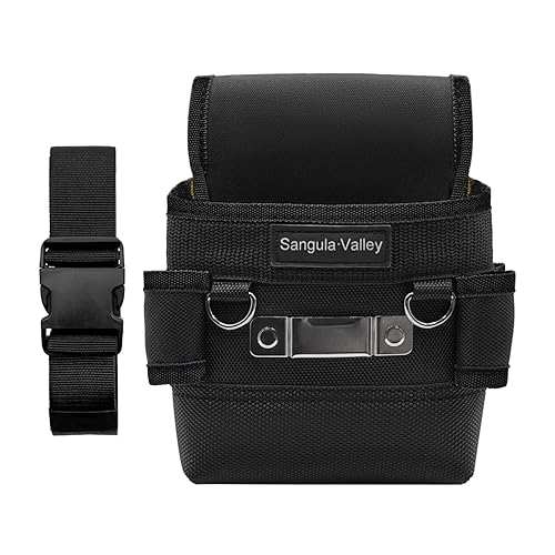 Tool Pouch,Professional Electrician Pouch, Multi-Pocket Belt Organizer，Suitable for Electricians/Carpenters/Plumbe (Black)