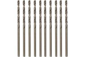 HARFINGTON 10pcs Cobalt Jobber Drill Bits 1.8mm / 0.071" M35 High Speed Steel HSS Twist Drilling Bit Tool for Stainless Steel