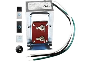 KZFULI 24V 40VA AC Transformer is Compatible with Honeywell, Nest, Ecobee, Sensi Series thermostats, Ring doorbell and Nest Hello doorbell (1 Package)
