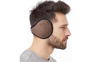 Brown Ear Muffs, Thermal Winter Ear Protection for Men Women, Outdoor Cold Weather Ear Warmers