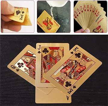 Amazon Aooce 24k ゴールデントーテムポーカー 防水ゴールドメダルトランプカード Aooce スポーツ アウトドア Amazon Aooce 24k ゴールデントーテムポーカー 防水ゴールドメダルトランプカード Aooce スポーツ アウトドア