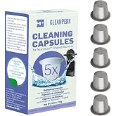 KLEANPERK 5 Cleaning Pods I Compatible With Nespresso Original Line Machines I Cleaning Kit for Better Tasting Coffee I Coffee Machine Cleaner I Easy and Safe to Use