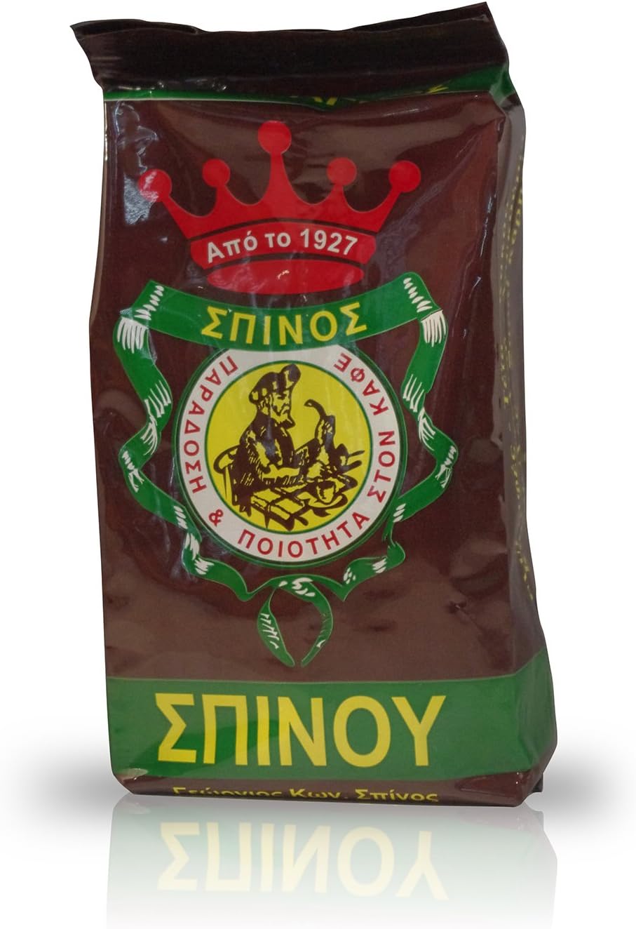Traditional Greek Ground Coffee Spinou Since 1927 - 1 Pack of 500g