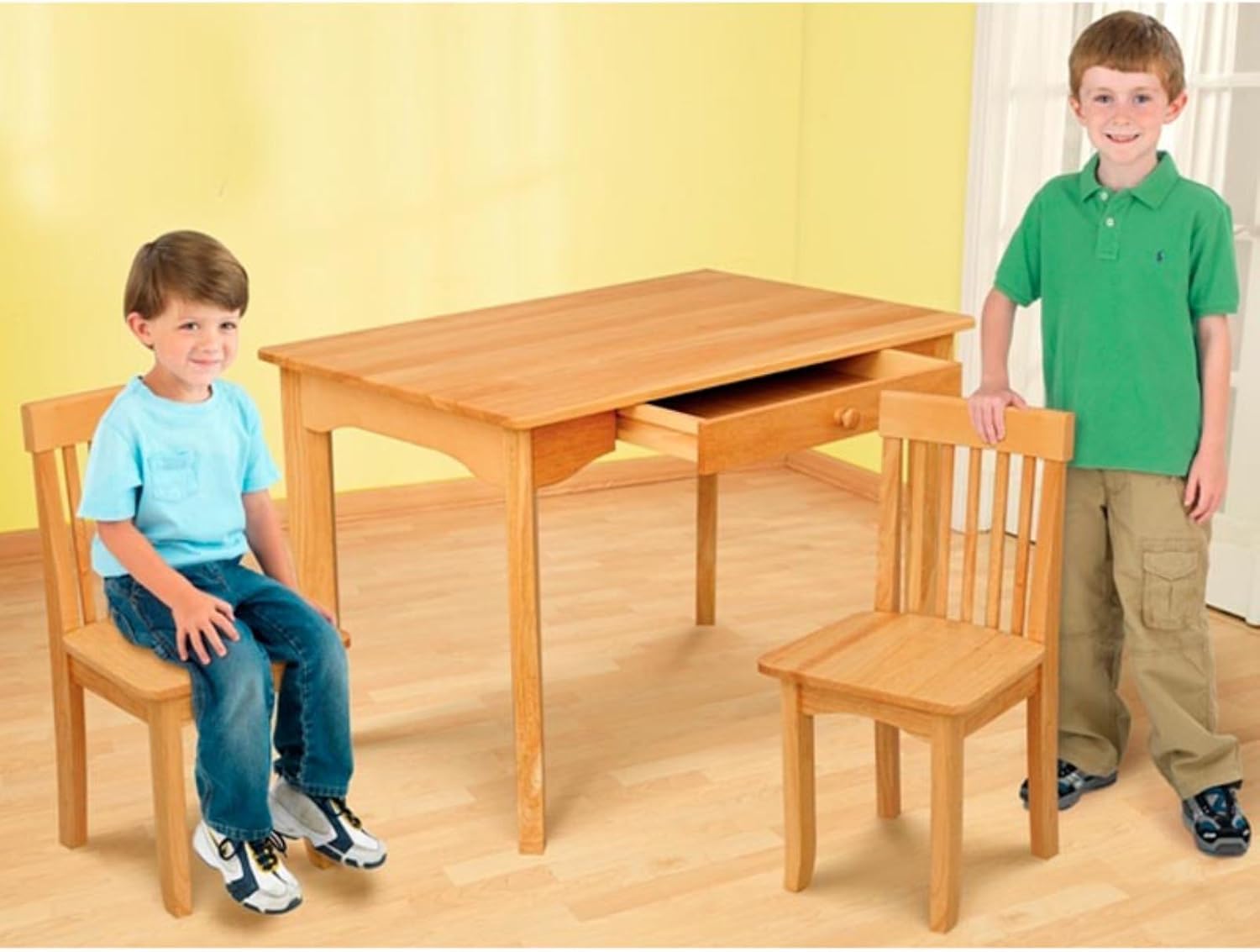 Amazon Com Kidkraft Avalon Table And Chair Set Espresso Toys Games