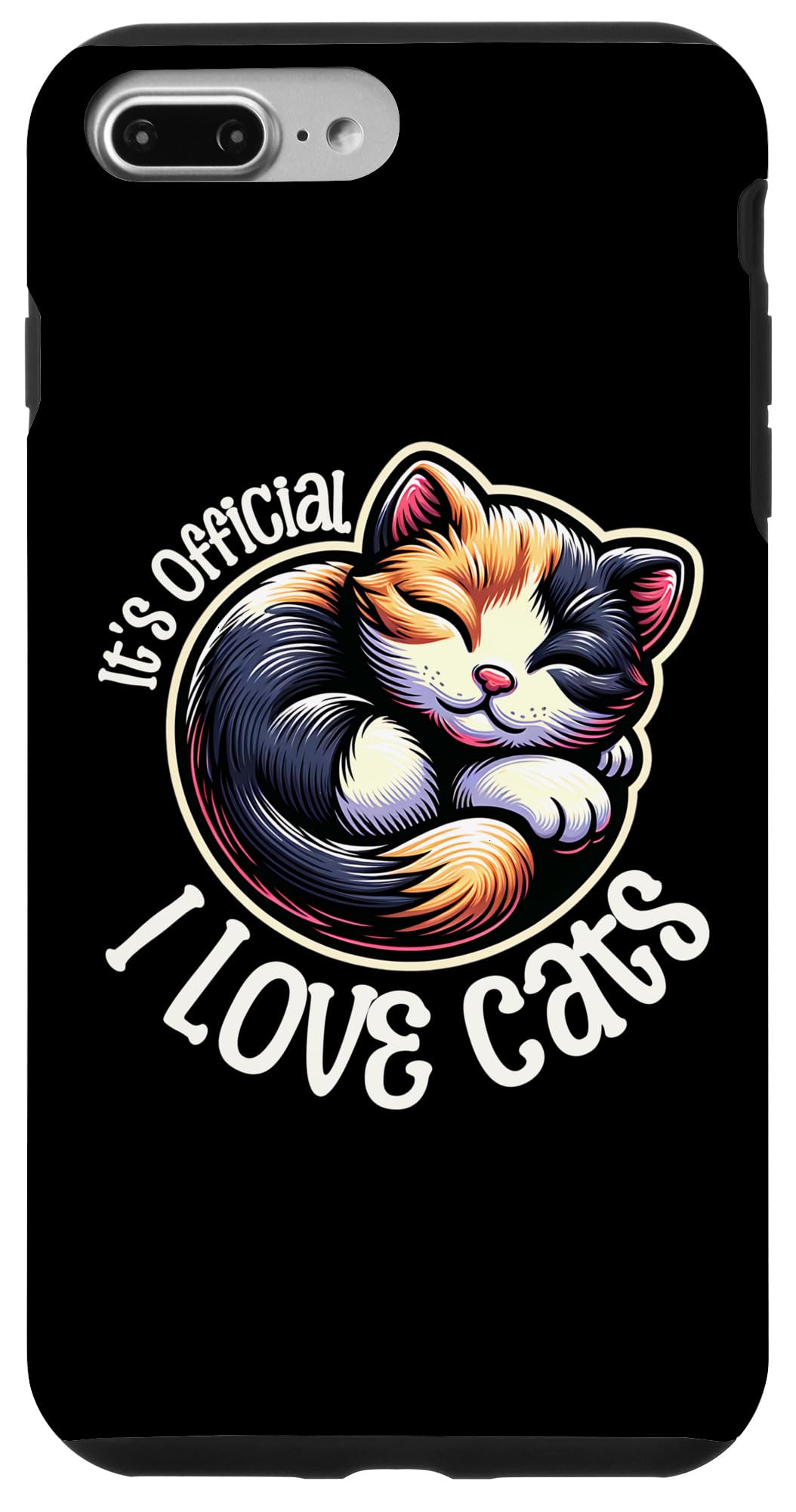 iPhone 7 Plus/8 Plus I love cats, cute cat lover Case