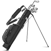 Lightweight Golf Stand Bag with Cooler Pocket, Small Sunday Golf Carry Bag for 6–8 Clubs, Compact and Portable for Men & Women