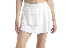 zqajuxg Girls Flowy Shorts with Spandex Liner，2 in 1 Girls Athletic Skirt with Pocket for Tennis Running