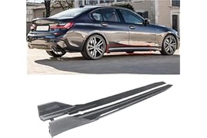 NINTE Side Skirts for 2019-2024 BMW G28 G20 3-Series M Sport 3D Racing Style ABS Carbon Fiber Style Painted Side Bottom Panels Body Kit Rockers