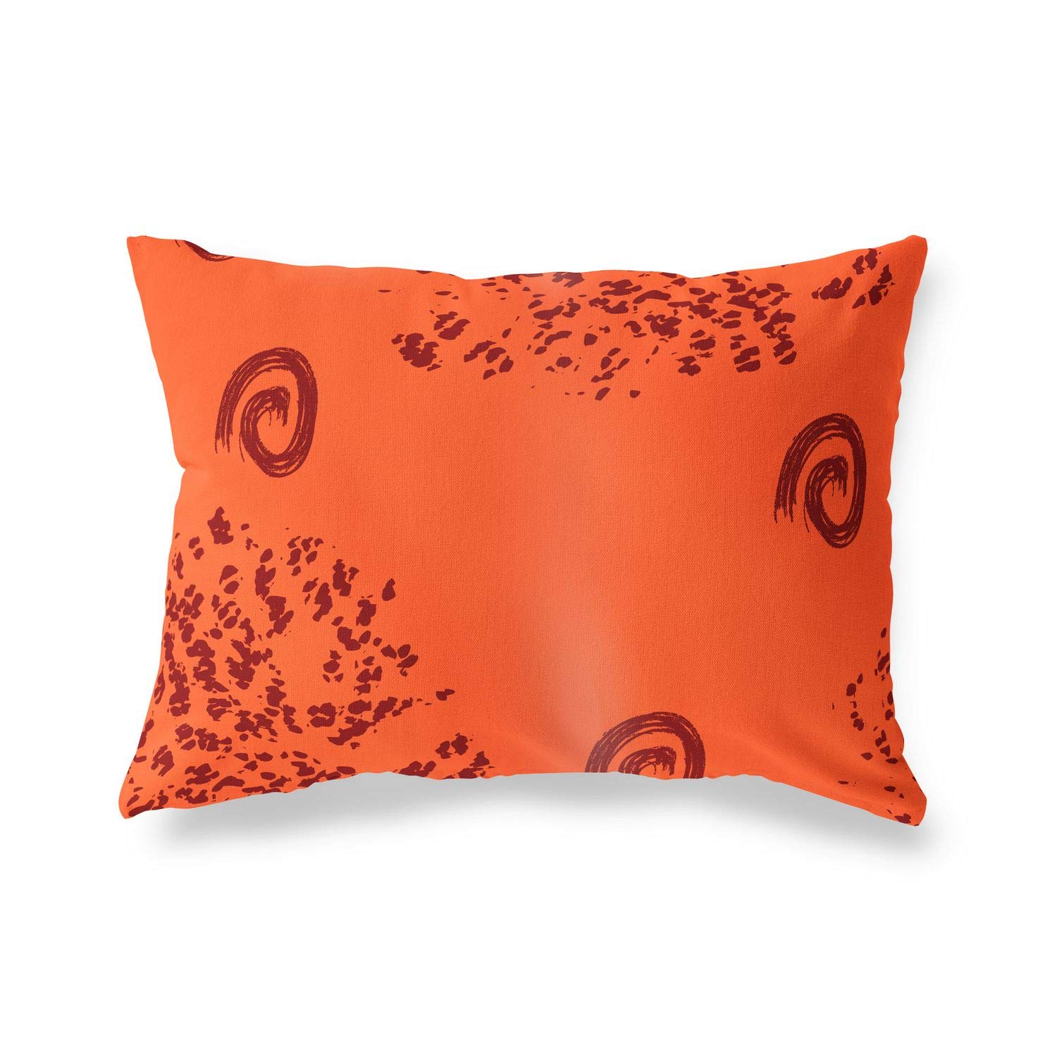 BonaMaison Decorative Cushion Cover, Orange Bordeux Throw Pillow Covers, Home Decorative Pillowcases for Livingroom, Sofa, Bedroom, Size: 45X60 Cm - Designed and Manufactured in Turkey
