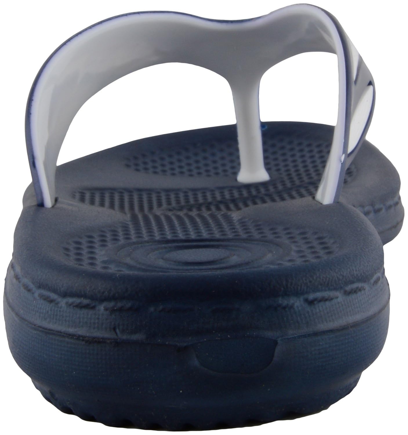 relaxo women's pu flip-flops and house slippers (flite90l_navy-white)