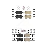 AmeriBRAKES Front Rear Ceramic Disc Brake Pads Kit