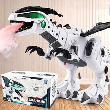 white robot dinosaur toy