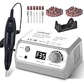 LIERKISS Professional Nail Drill 35000RPM Drill Nail Electric Nail File Dril Nails with 100pcs Sanding Bands and Nail Drill Bits for Acrylic, Gel Nail Manicure &amp; Pedicure