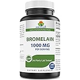 Brieofood Bromelain 1000mg per Serving 240 Tablets - Proteolytic Digestive Enzyme - Supports Healthy Digestion, Joint Health, Nutrient Absorption