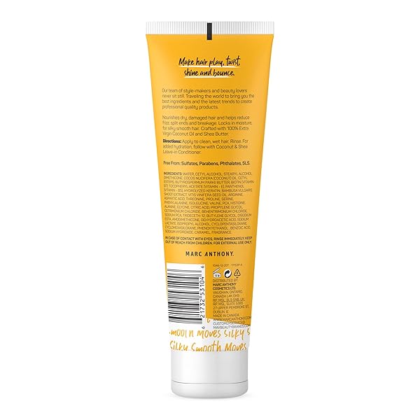 MARC ANTHONY VOLUMIZING CONDITIONER WITH COCONUT OIL & SHEA BUTTER – NOURISHING & HYDRATING HAIRCARE WITH BIOTIN FOR DRY & DAMAGED HAIR – RESTORE MOISTURE & PROTECTS HAIR – PARABEN & SULFATE FREE
