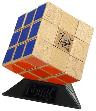 wooden rubik's cube puzzle