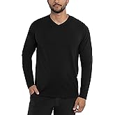 X RAY Men's Men's Henley Shirts Long Sleeve, 95% Cotton Stretch Basic Slim Fit Henley Shirts for Men