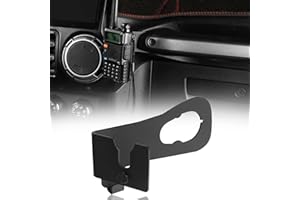 u-Box Wrangler Walkie Talkie Mount Bracket CB Radio Holder Multi-Function Radio Holder Compatible with Jeep Wrangler JK & Unl