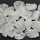 Zenkeeper 1 Lb Rough Clear Quartz Stone Bulk - Large Raw Clear Quartz Crystal Natural Clear Quartz Chunks Natural Crystals Healing Stones