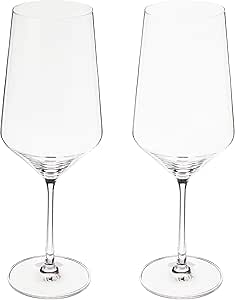 Schott Zwiesel Tritan Crystal Stemware Pure Collection Bordeaux Red Wine Glass, 23-Ounce, Set of 2, Clear