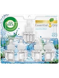 Air Wick Scented Oil 5 Refills, Fresh Waters, (5X0.67oz), Air Freshener