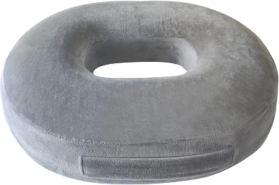 Ecosafeter Orthopedic Donut Memory Foam Cushion for Haemorrhoids Coccyx Pain