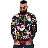 Men‘s Ugly Christmas Sweater Unisex Women`s Funny Novelty Pullover for Xmas Party Festive