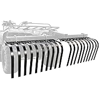Camco 66002 Black Boar ATV/UTV Landscape Rake Implement for Removal of Rock, Grass Clumps and Debris