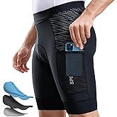 SPEEDCYC Men’s Bike Shorts 4D Padded Cycling Bicycle Road Biking Mountain Riding UPF 50+ Cycle Shorts
