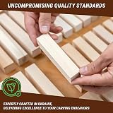 BeaverCraft Basswood Carving Blocks 18 Piece Kit Soft Wood for Carvers view 6
