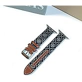 Sidart Luxury Soft Designer Leather Band Compatible with Apple Watch Series Ultra 9 8 7 6 5 4 3 2 1 SE, 38mm 40mm 41mm 42mm 44mm 45mm 46mm 49mm Single Tour for Women and Men