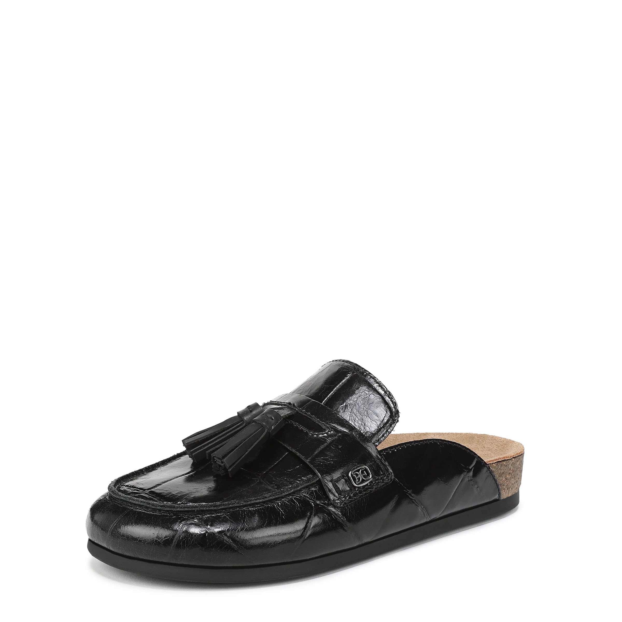 Sam Edelman Women’s Astrid Mule, Black Croco, 6.5