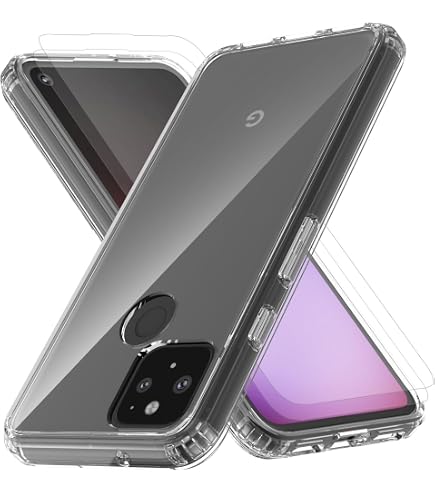 Custodia 360° SKECH Per Google Pixel 5 – Silicone Trasparente Con Pellicola Inclusa