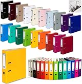 Office Centre 5 Yellow A4 75mm Lever Arch File Metal Edge Folders view 2