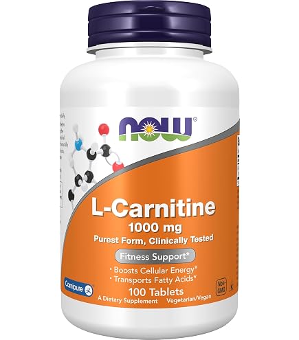NOW Suplementos, L-carnitina 500 mg, forma más pura, aminoácidos, soporte de fitness*, 60 cápsulas vegetales : Salud y Hogar