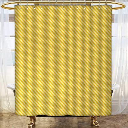Amazon Com Anhounine Vintage Yellow Shower Curtains Sets Bathroom