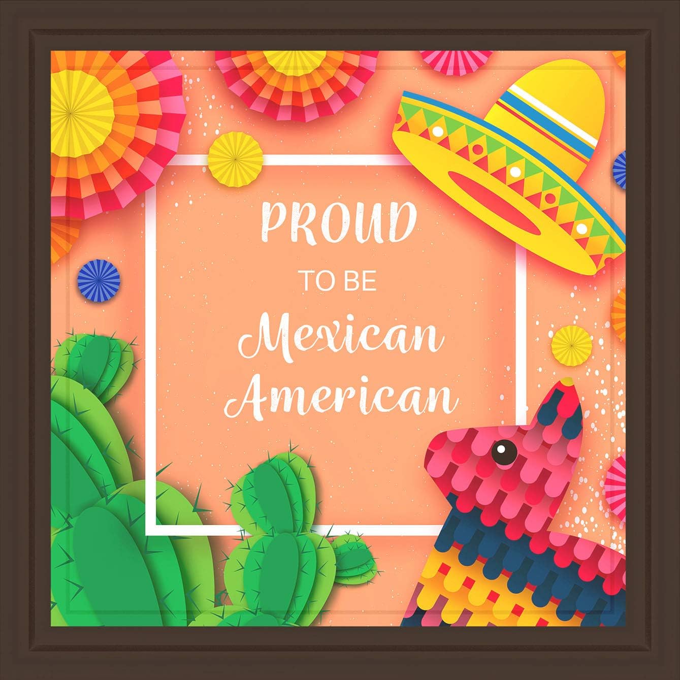Mexican Gifts | Fun 7x7 Tile Artwork for Mexican Home Decor for Grandparents | Colorful Mexican Decor for Kitchen | Great Present for Mexican American Friend