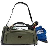 Gold BJJ Jiu Jitsu Duffle Bag - Waterproof Pocket for Sweaty Gi, Rashguard, or Shoes - The Perfect Duffel Bag for Martial Arts Gear, Boxing, MMA, and More
