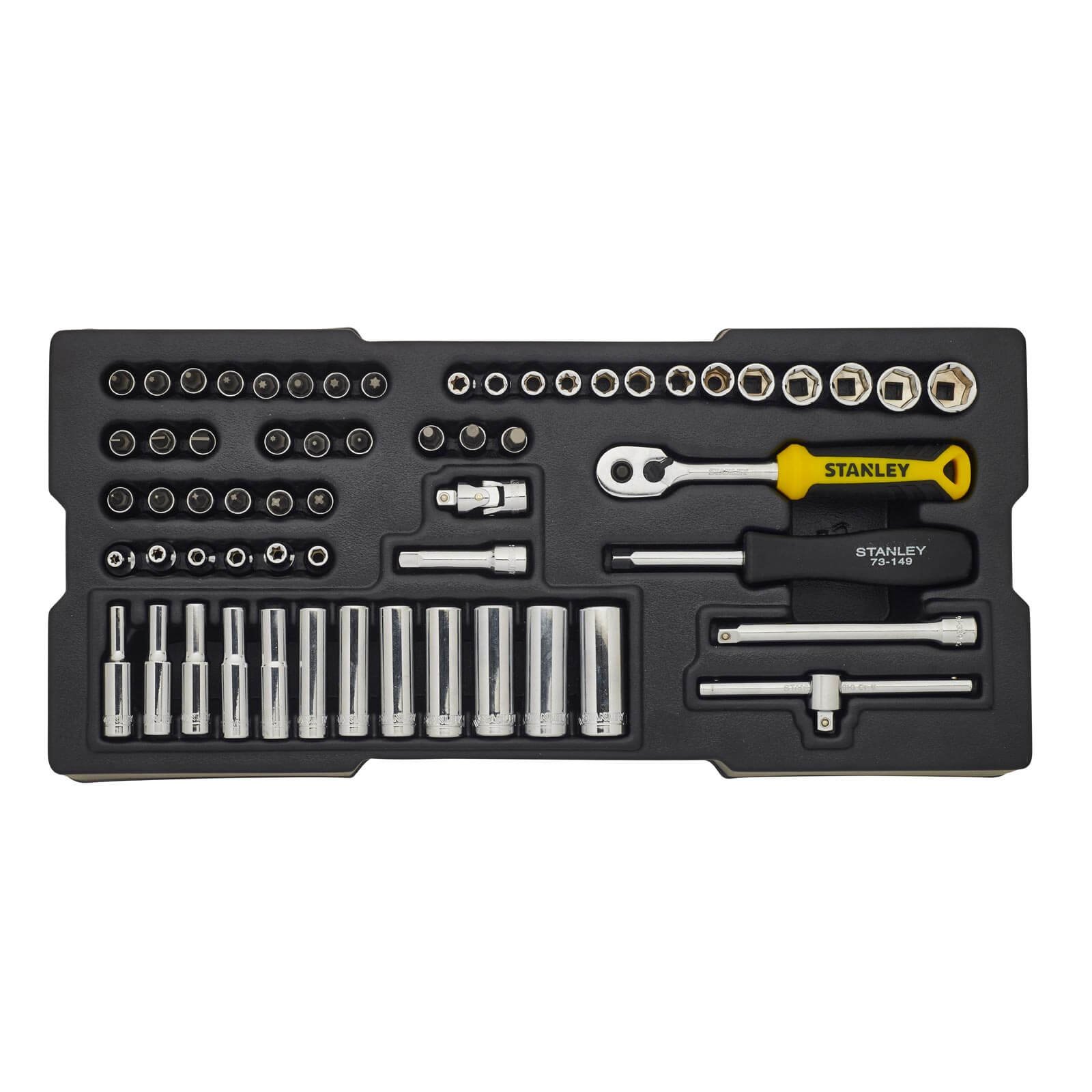 STANLEY STMT1-74175 Module Socket Wrench Set, Multi-Colour, 1/4-Inch, Set of 60 Pieces