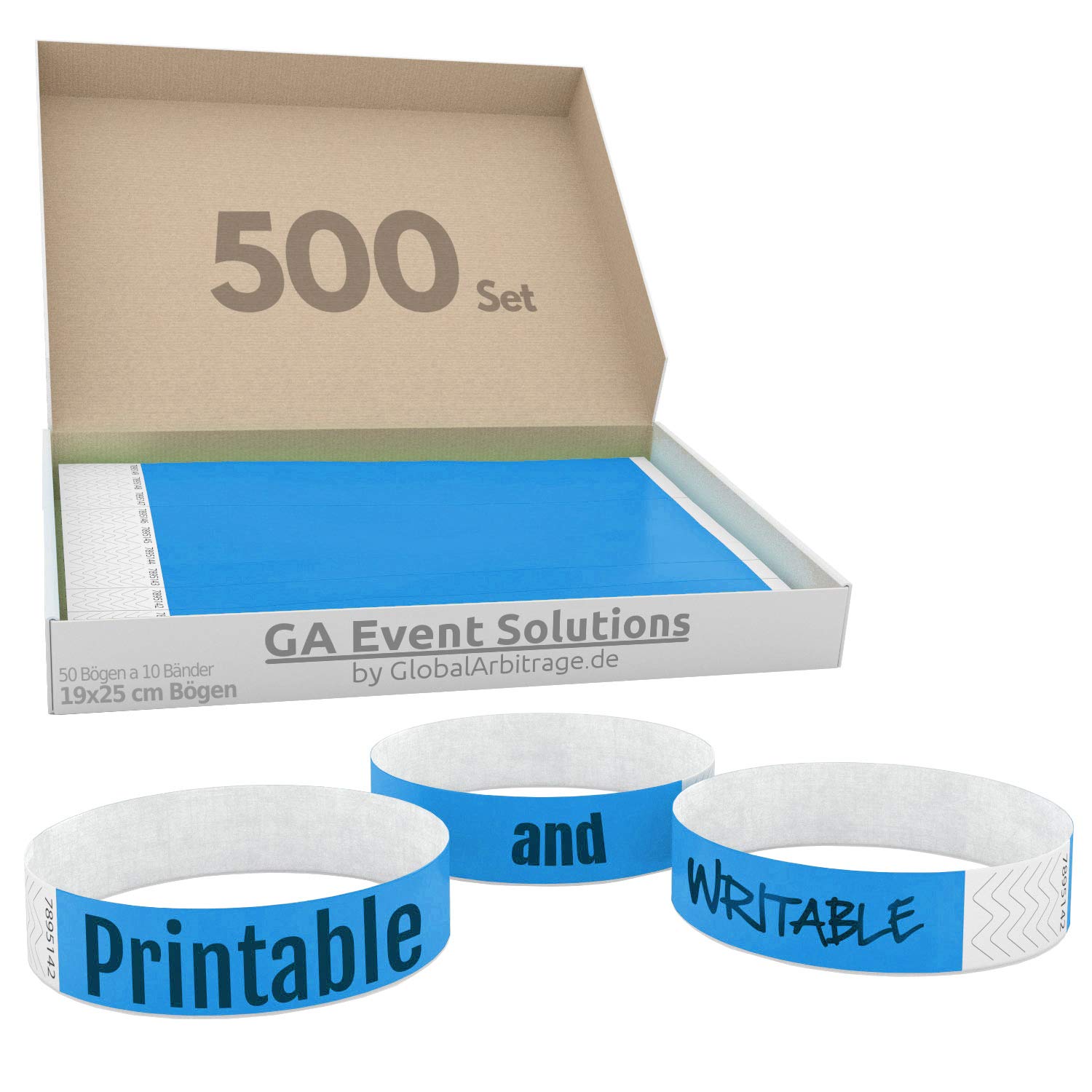 GA Event Solutions Inlet tapes from Tyvek Light Blue 500 Stück light blue