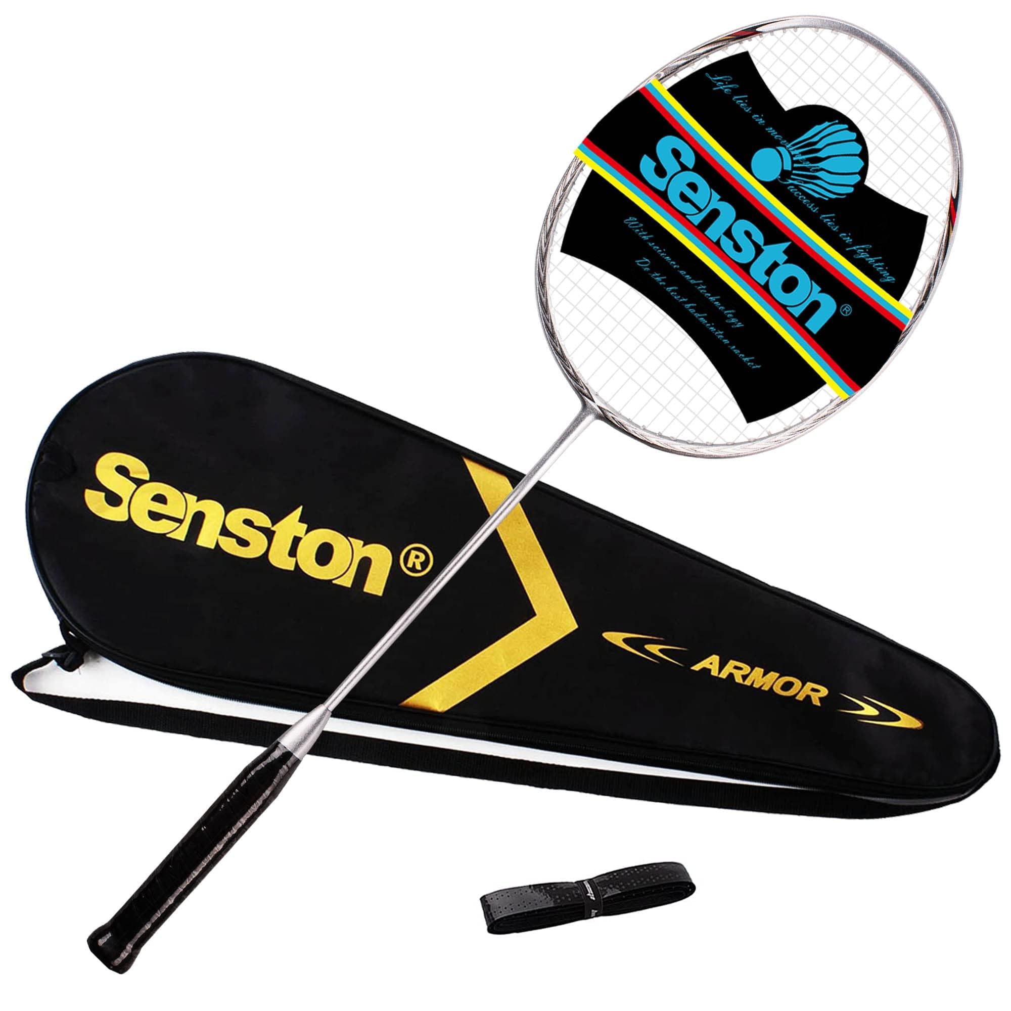 Amazon Badminton Rackets Mua Senston N80 Badminton Racket Carbon-Fiber Badminton Racquet, Single ...