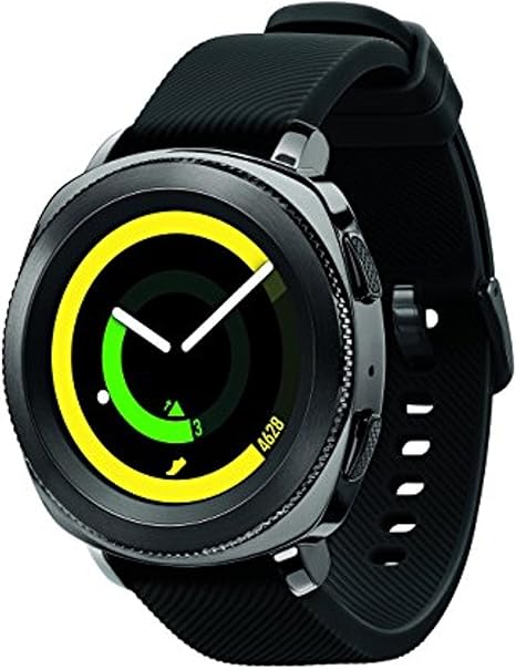 Samsung Gear Sport Smartwatch, Black (SM-R600NZKAXAR) (Renewed)