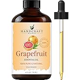 Grapefruit Essential Oil - Huge 4 Fl Oz - 100% Pure and Natural - Premium Grade Essential Oil for Diffuser and Aromatherapy