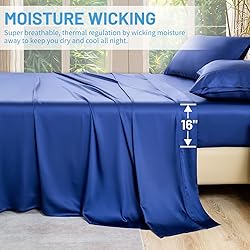 MEISHANG Bamboo Viscose Sheets King Size
