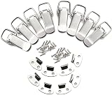 Litensh 8Pcs Stainless Steel Tension Clasp 56mm Lever Latch with Screws view 8