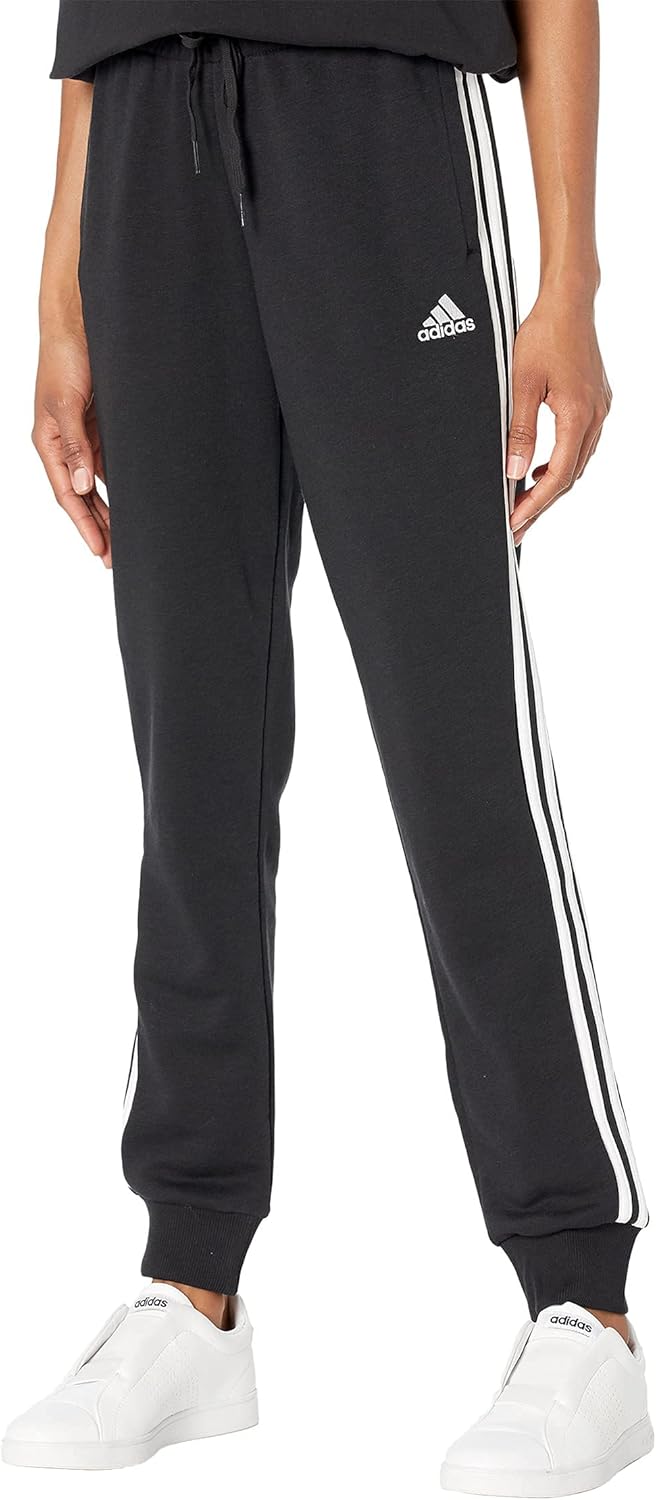 adidas,Womens,3-Stripes French Terry C Pants,Black/White,Small: Amazon.com.au: Fashion